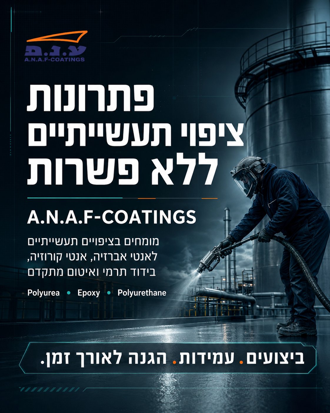 ע.נ.פ במספרים — 15+ שנות ניסיון, 500+ פרויקטים, 12 לקוחות אנקור, 100% אחריות מלאה